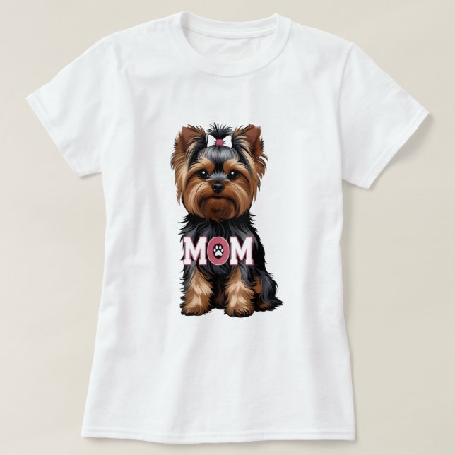 T-Shirt Yorkie-Mama (Design vorne)