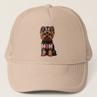 T-Shirt Yorkie Mom Truckerkappe
