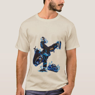T-Shirt - Zap Breakdance Roboter - ASW Universum