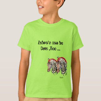 T - Shirt: Zebra's kann auch Niedlich sein T-Shirt