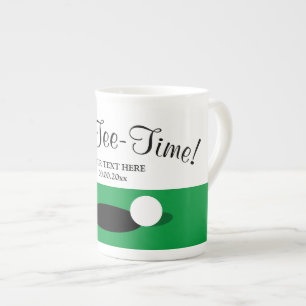 T-Shirt-Zeit lustige Tee-Tasse Geschenk für Golfsp Prozellantasse