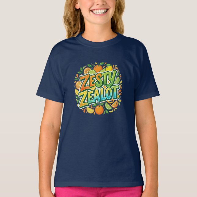 T-Shirt 'Zesty Zealot' (Vorderseite)