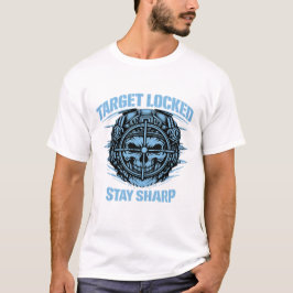 T-Shirt Ziel Erfasst Taktischer Totenkopf