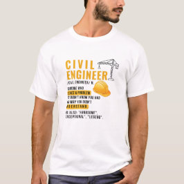 T - Shirt "zivil Engineer"