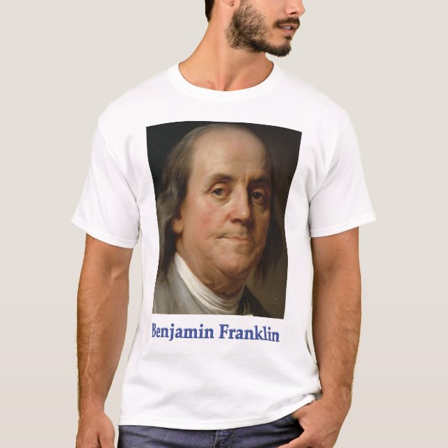 T - Shirt zu Ben Franklin, Science & Progress (Vorderseite)