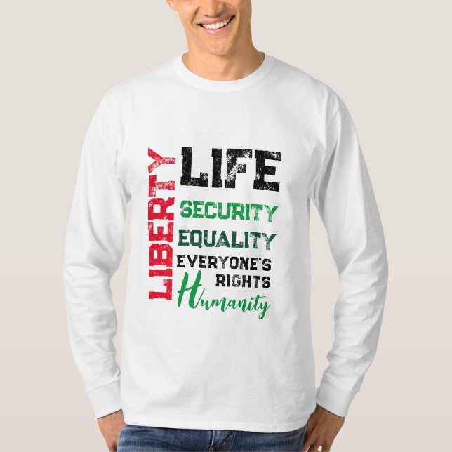 T - Shirt zu den Rechten aller (Vorderseite)