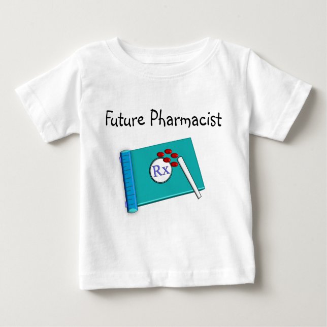 T - Shirt-Zukunft-Apotheker des lustigen Baby T-shirt (Vorderseite)