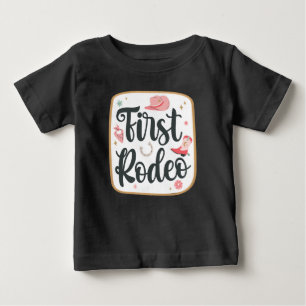 T-Shirt zum 1. Geburtstag 'Girl's First Rodeo'