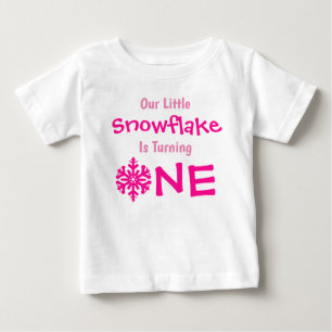 T-Shirt zum 1. Geburtstag Little Snowflake Baby