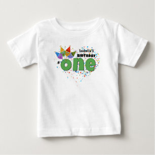 T - Shirt zum 1. Geburtstag mit Party Hats und Con