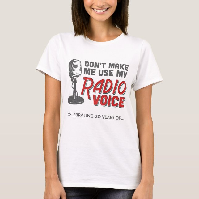 T - Shirt zum 20-jährigen Jubiläum der Frauen (PMR (Vorderseite)