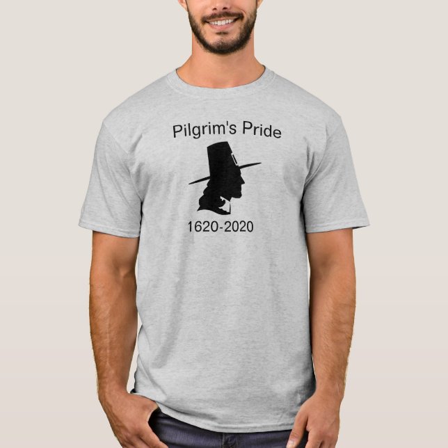T - Shirt zum 400-jährigen Jubiläum von Pilgrim (Vorderseite)