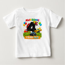T-Shirt zum 4. Geburtstag für Kinder | T-Shirt mit