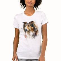 T - Shirt zum Anmalen von Sheltie