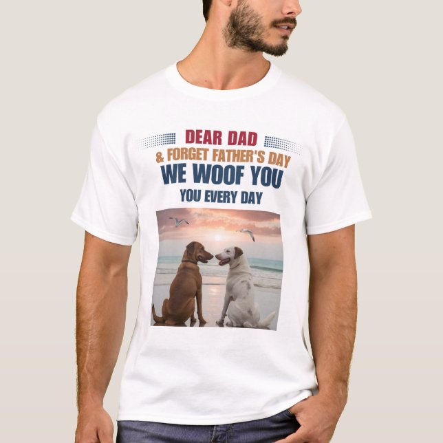 T - Shirt zum Besten Vater - Hunde-Lover-Geschenk (Vorderseite)