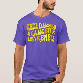T-Shirt zum Bewusstsein für Kinderkrebs Vintage Gr
