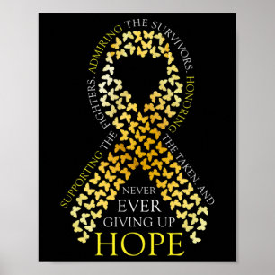 T-Shirt zum Bewusstsein für Krebs im Kindesalter 3 Poster