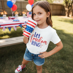 T - Shirt zum Freiheitsring am 4. Juli für Kinder 