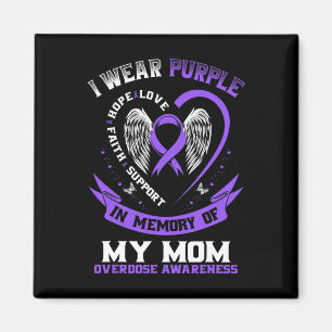 T-Shirt zum Gedenken an Mama gegen Überdosierung L Magnet