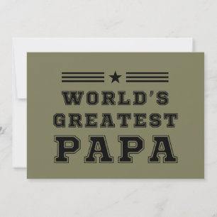 T-Shirt zum Geschenk für den besten Papa der Welt  Einladung