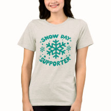 T-Shirt zum Schneeunterricht - Feiern Sie den Schn