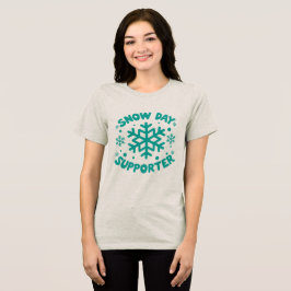 T-Shirt zum Schneeunterricht - Feiern Sie den Schn Tri-Blend Shirt