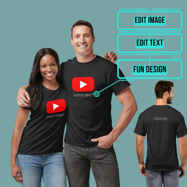 T-Shirt zum Spielspass gelassen (Please enjoy our fun tee.)