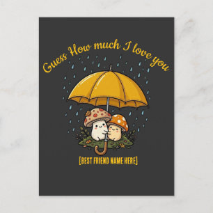 T-Shirt zum Tag des besten Freundes: Süßes Pilzsch Postkarte