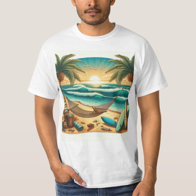 T - Shirt zum Thema Strand (Vorderseite)