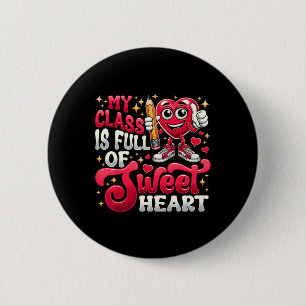 T-Shirt zum Valentinstag für Lehrer Meine Klasse i Button