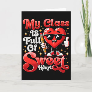 T-Shirt zum Valentinstag für Lehrer Meine Klasse i Karte