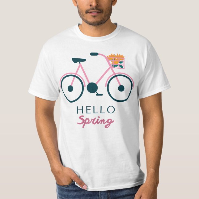 T - Shirt zur Gestaltung der Fahrradfeder (Vorderseite)