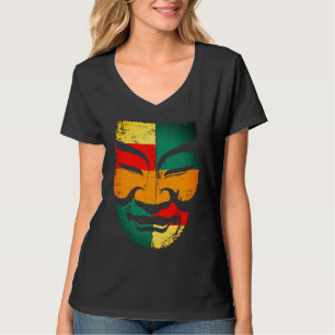 T-Shirt zur Gestaltung von Kulturmasken - Vintages