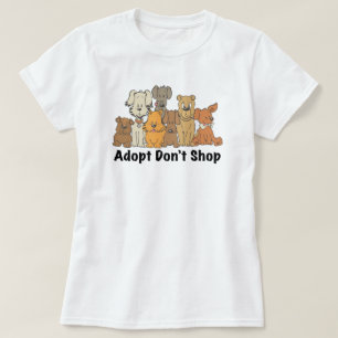 T-Shirt zur Rettung von Hunden: Adoptiere, nicht k