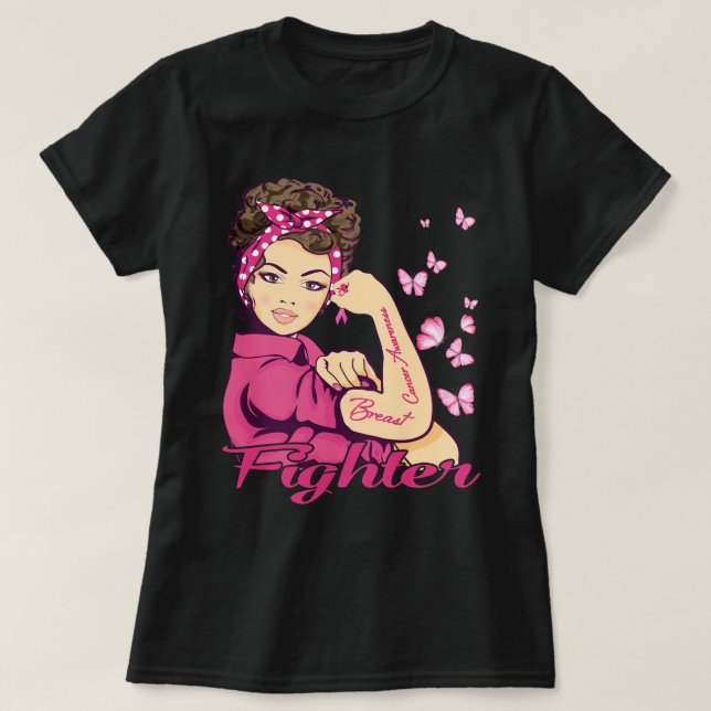 T-Shirt zur Sensibilisierung für Brustkrebs (Design vorne)