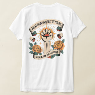T-Shirt zur Stärkung der Frauenrechte 'Grenzen übe