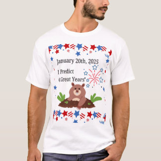 T-Shirt zur Vorhersage des Groundhog-Präsidenten
