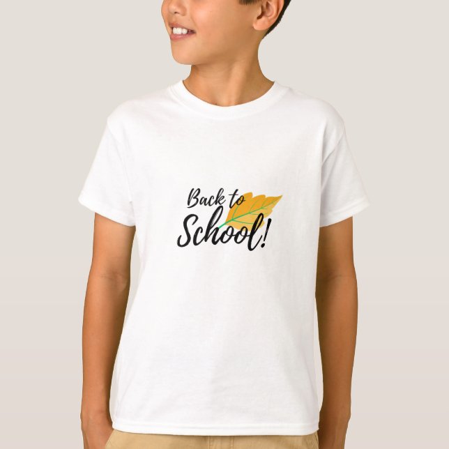T - Shirt zurück in die Schule (Vorderseite)