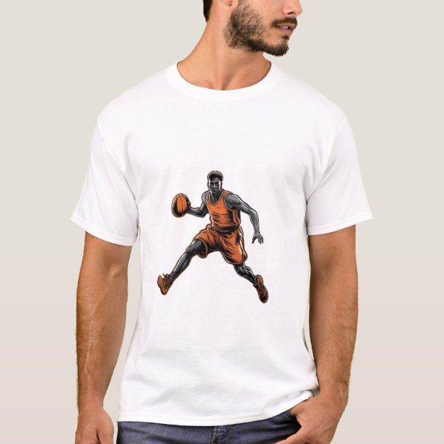 T-Shirtbasketballhemd, Personalisierter Basketball T-Shirt (Vorderseite)