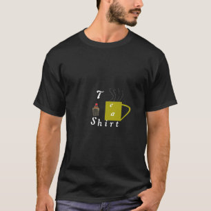 T - Shirtkaffee und Schalen-Kuchen T-Shirt