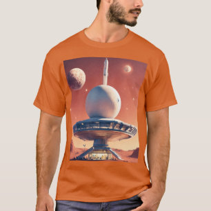T-Shirts auf der Basis von Retro-Futuristischen Mo