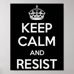 T-Shirts behalt Ruhe und Erholung - Erwachsene - S Poster
