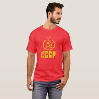 T - Shirts der kommunistischen CCCP gelben die