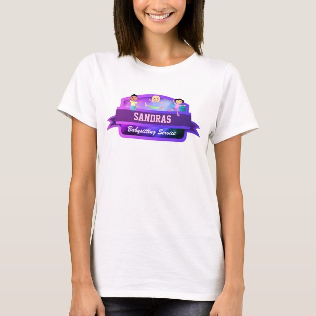 T - Shirts des Babysitting Services (Vorderseite)