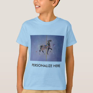 T-Shirts des Kindes - Petaluma Karussell Pferd 2