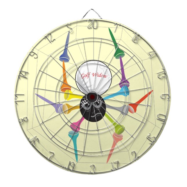 T-Shirts für die Spiegelei von Golf Widow Dartscheibe (vorne)