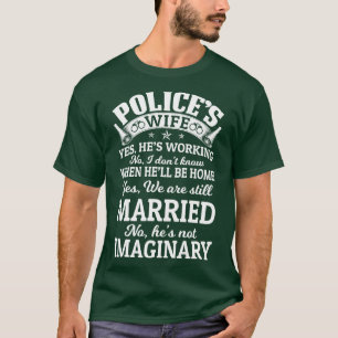T-Shirts für stolze Ehefrauen von Polizisten für P