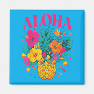 T-Shirts für Teenager-Mädchen Hawaiian Women Aloha Magnet