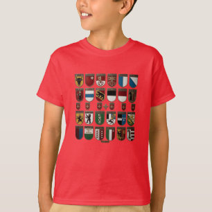 T-Shirts Schweiz Kantone Grafik