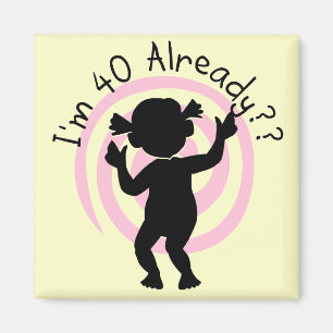 T-Shirts und Geschenke der Zeitschleife 40 bereits Magnet